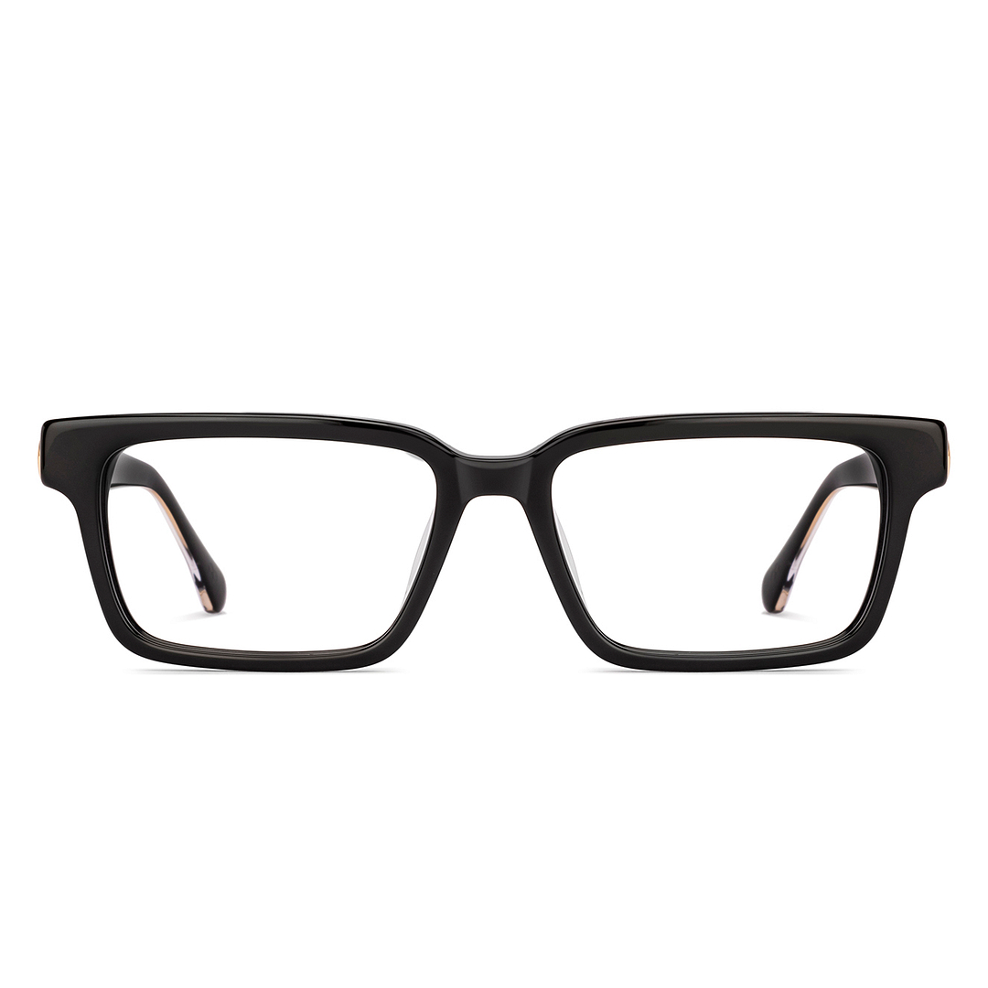 Johann Buy Black Full Rim Rectangle John Jacobs Rich Acetate JJ E70136