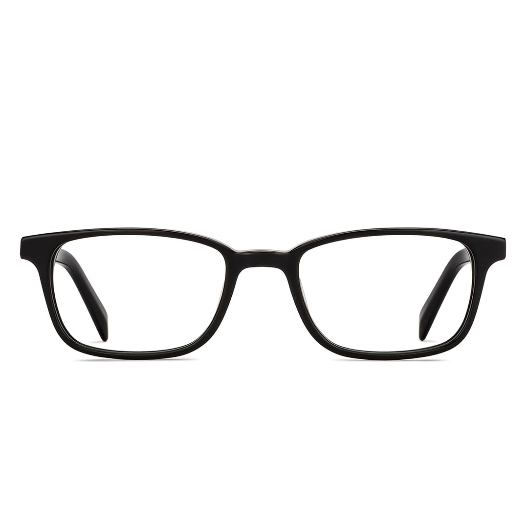 John Jacobs Black Full Rim Rectangle right side