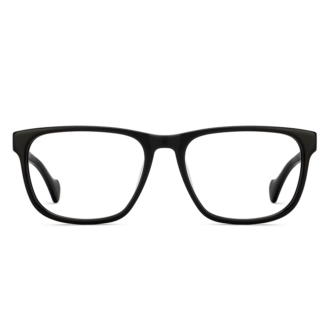 John Jacobs Black Full Rim Square right side