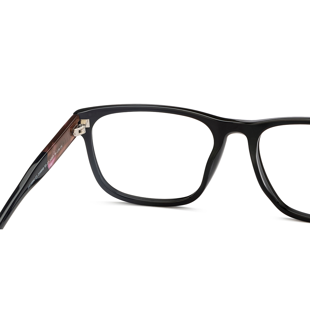John Jacobs Black Full Rim Square right side