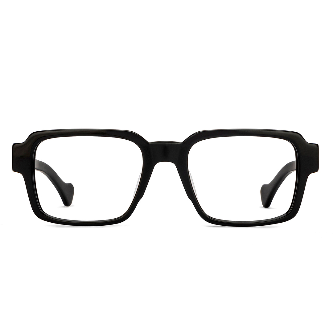 John Jacobs Black Full Rim Square right side