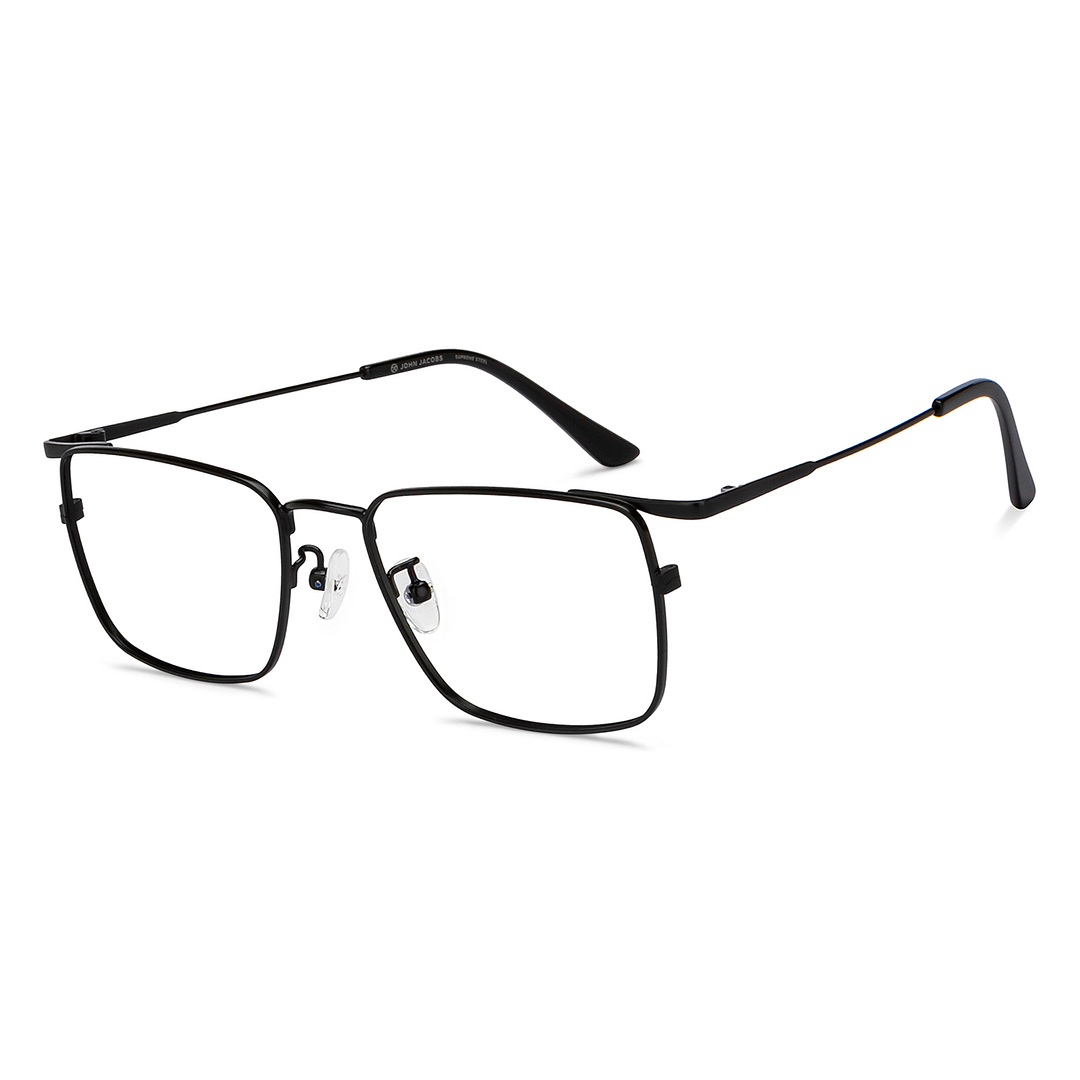 John Jacobs Online Black Full Rim Square left side