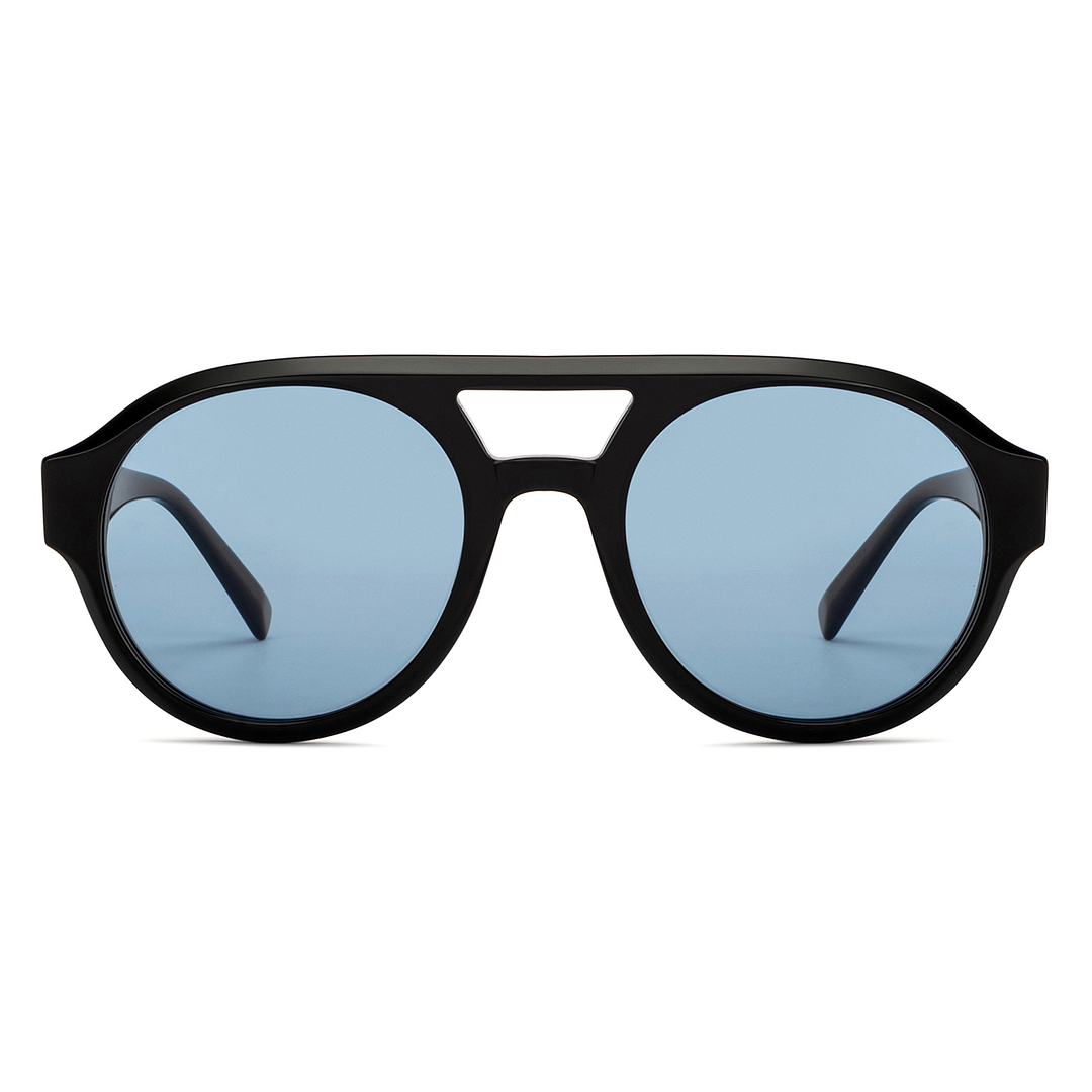 John Jacobs Black Full Rim Round left side