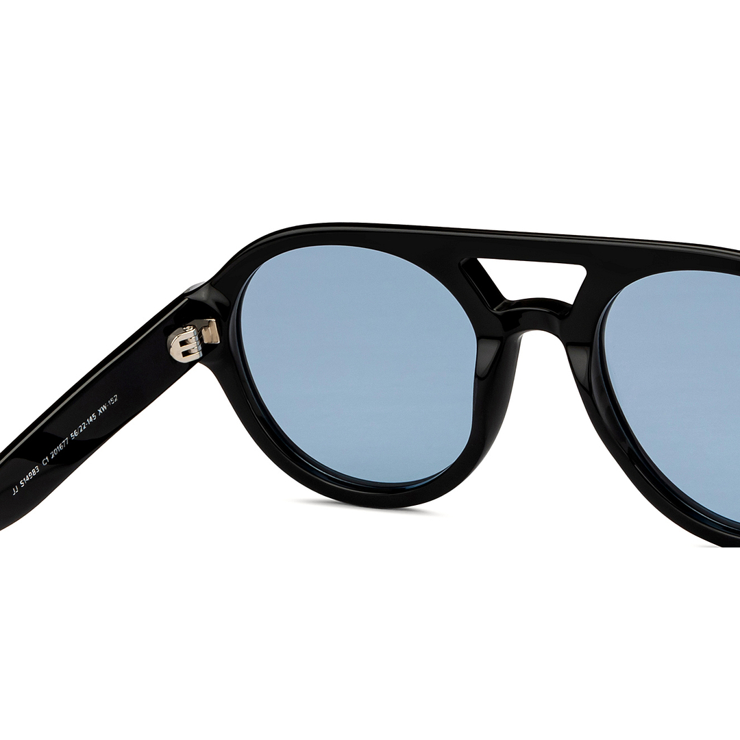 John Jacobs Black Full Rim Round right side