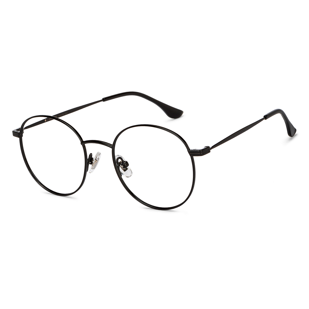 John Jacobs Online Black Full Rim Round right side