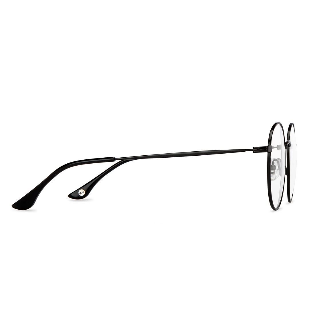 John Jacobs Online Black Full Rim Round left side