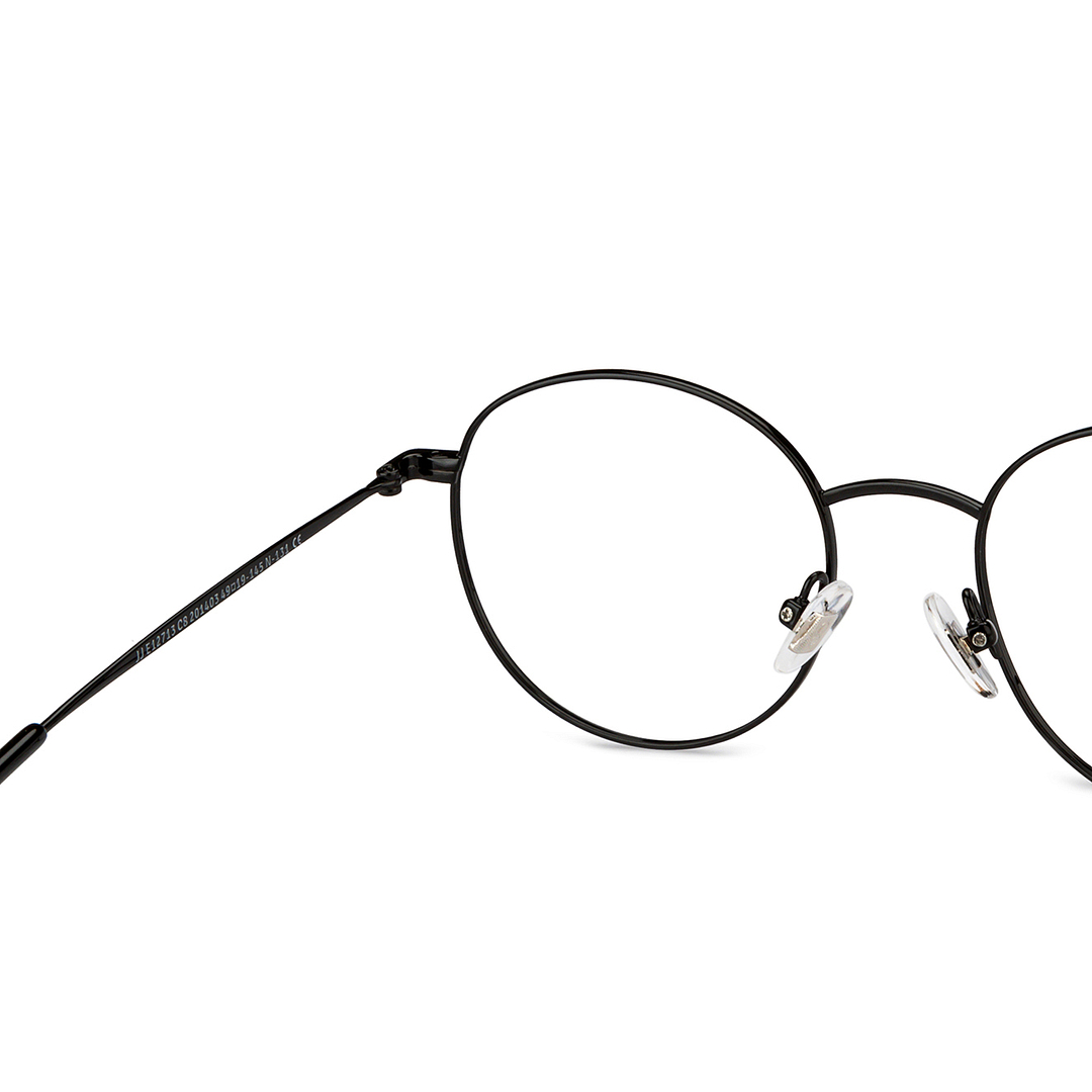 John Jacobs Online Black Full Rim Round right side