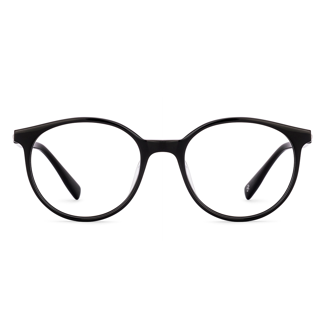 John Jacobs Black Full Rim Round right side