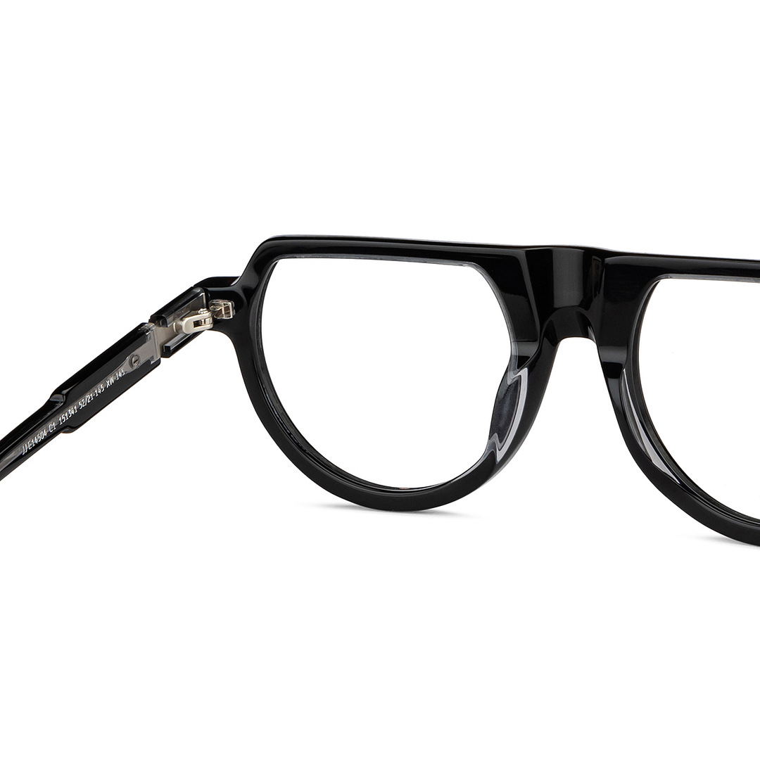 John Jacobs Online Black Full Rim Aviator right side