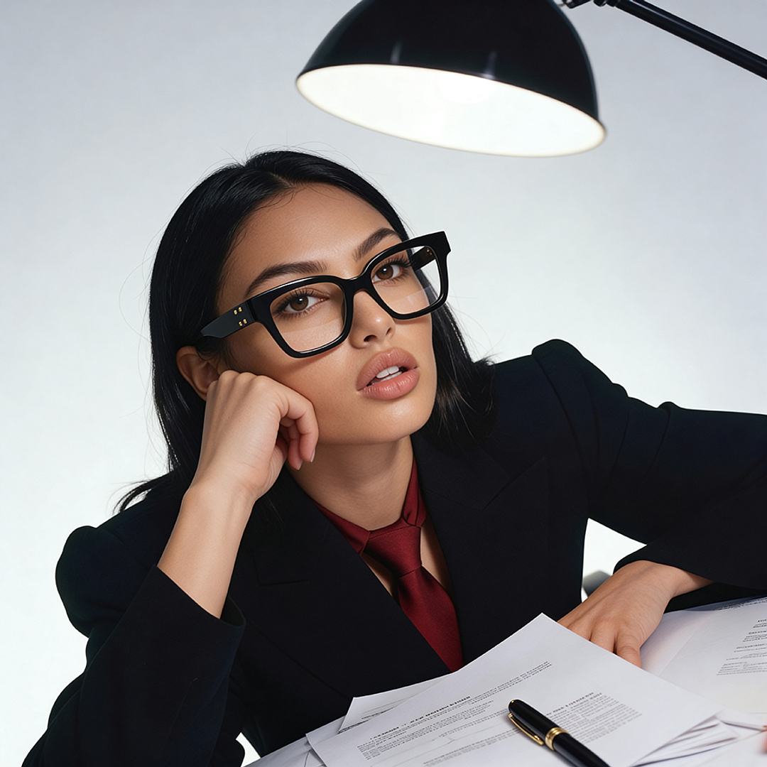 Buy Black Full Rim Square John Jacobs JJ x Devil Wears Prada