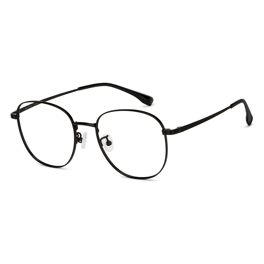 John Jacobs Black Full Rim Square left side