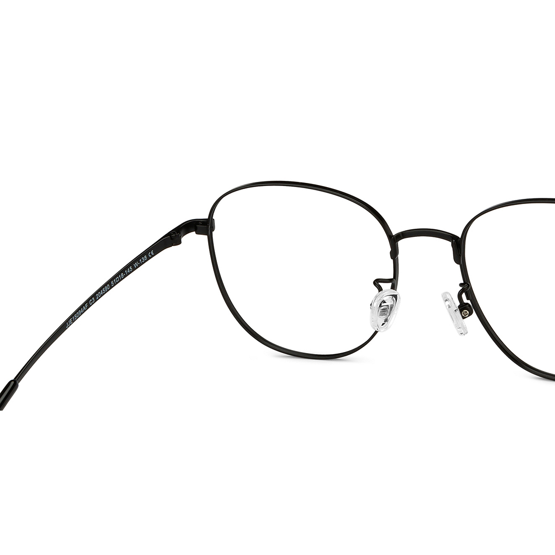 John Jacobs Black Full Rim Square right side