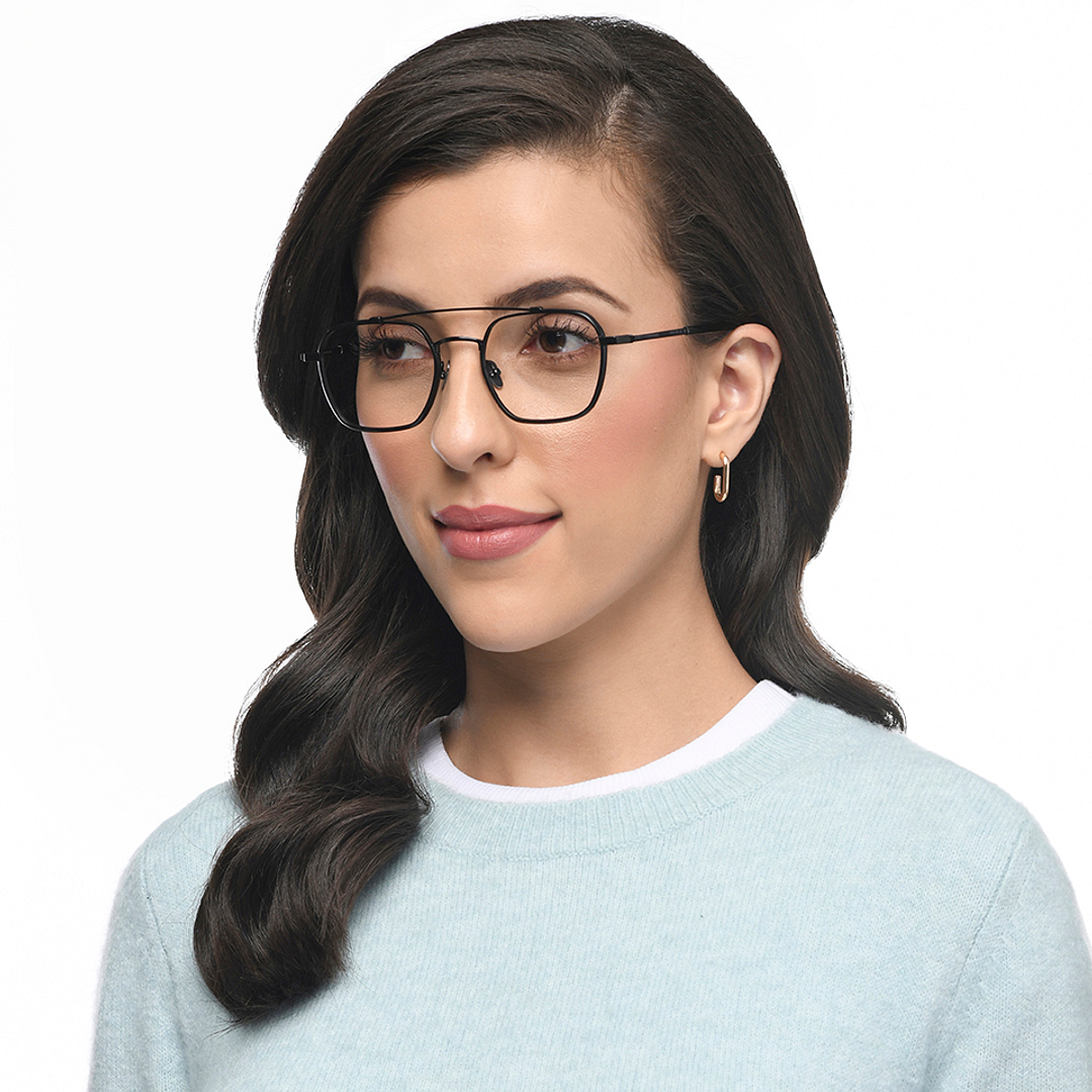 John Jacobs Online Black Full Rim Square right side