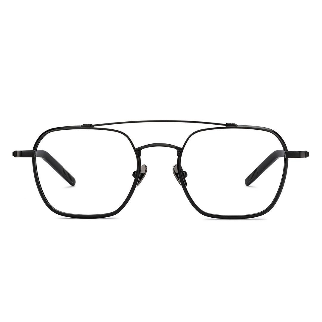 John Jacobs Online Black Full Rim Square left side