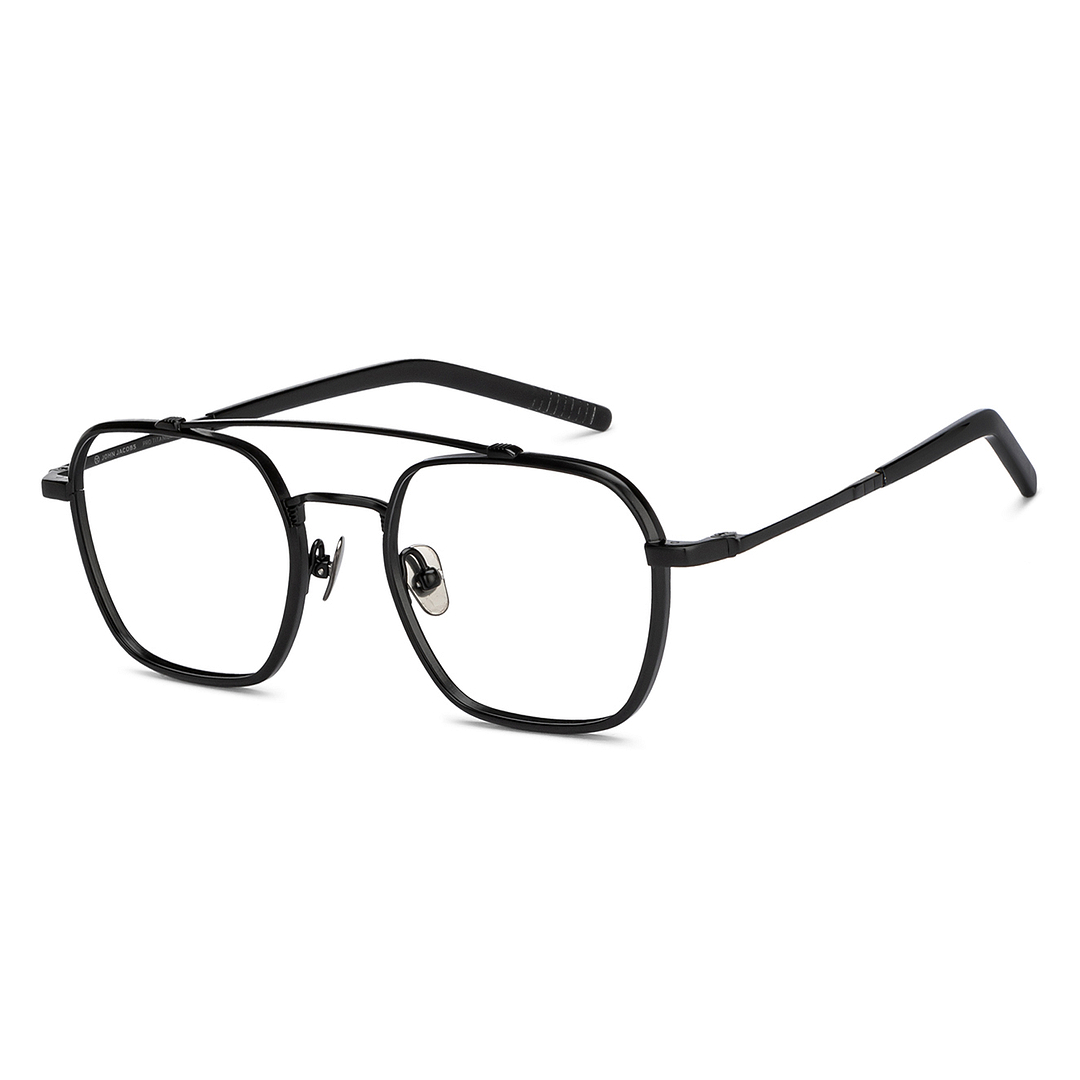 John Jacobs Online Black Full Rim Square right side