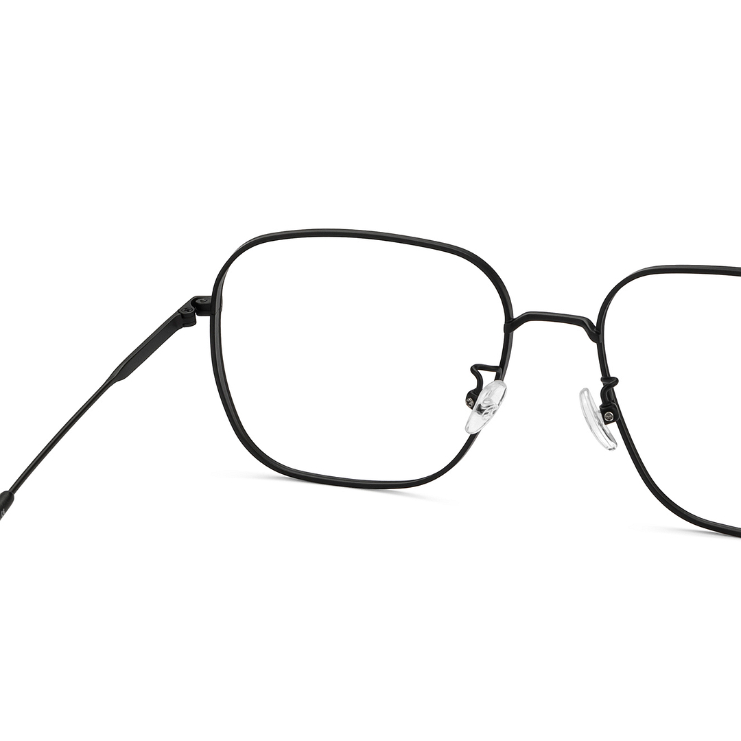 John Jacobs Black Full Rim Square left side