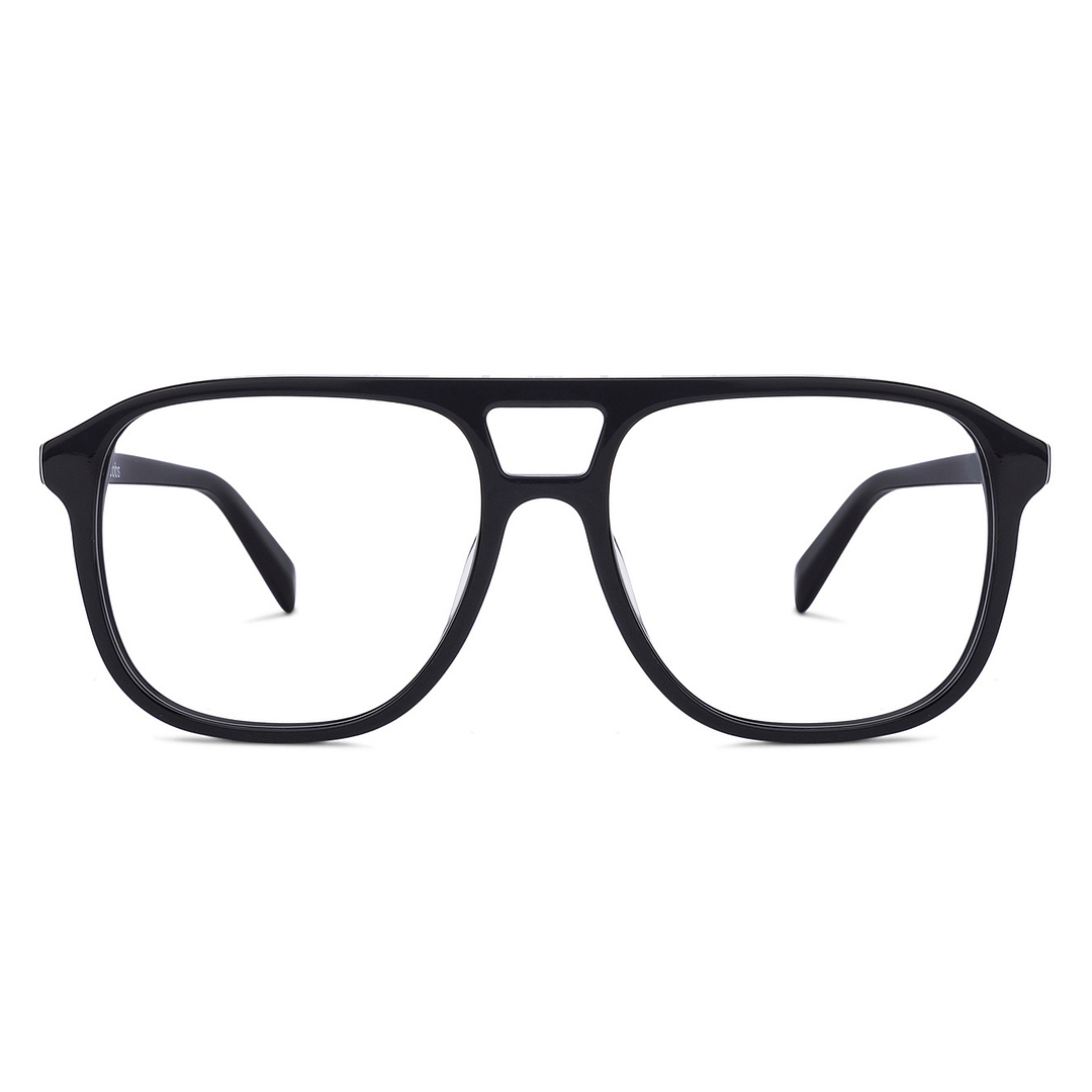 John Jacobs Black Full Rim Square right side