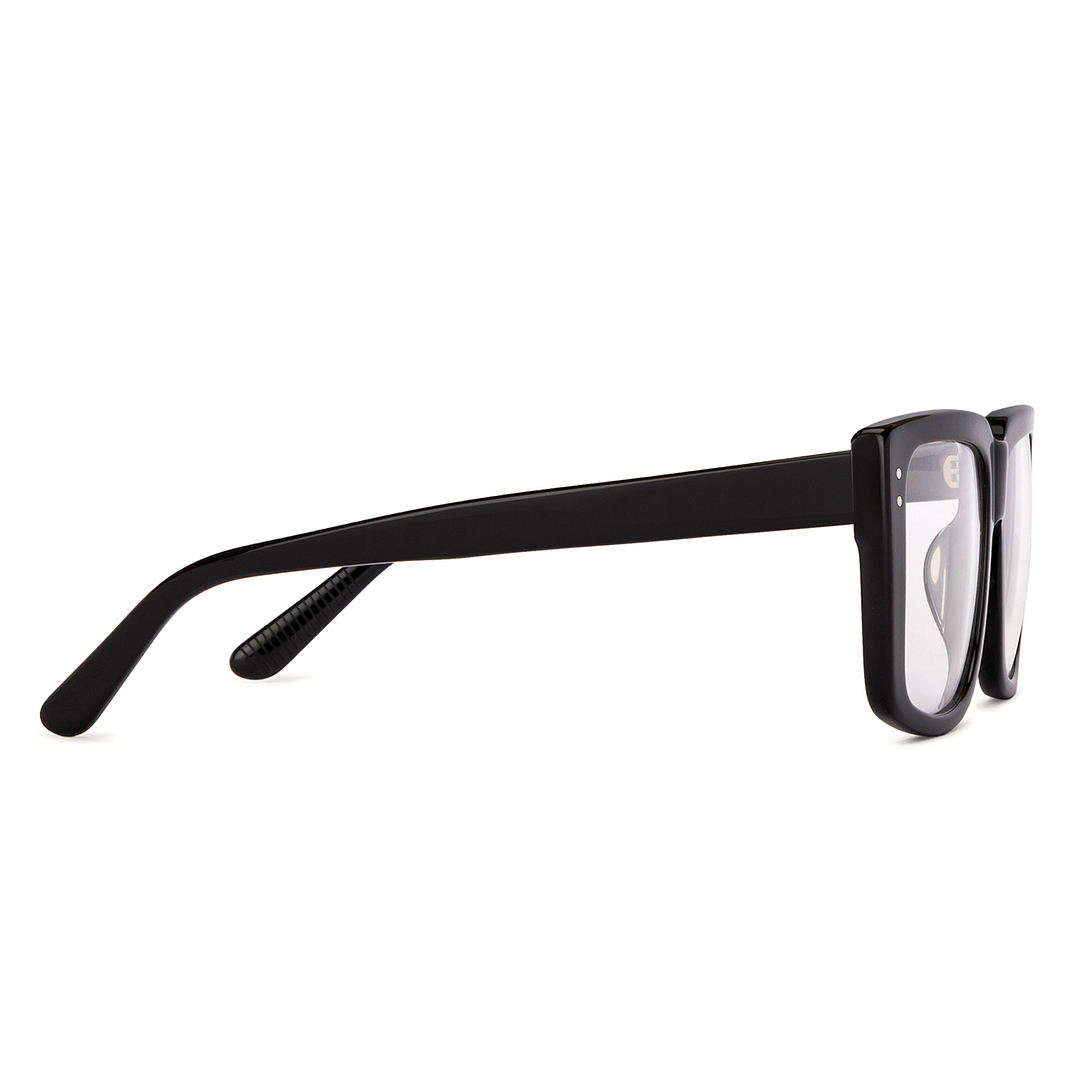 John Jacobs Black Full Rim Square left side