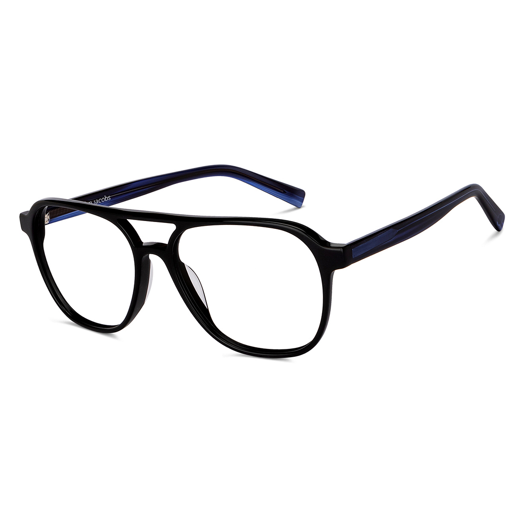 John Jacobs Online Black Full Rim Square right side