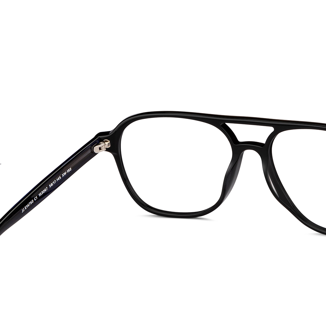 John Jacobs Online Black Full Rim Square right side