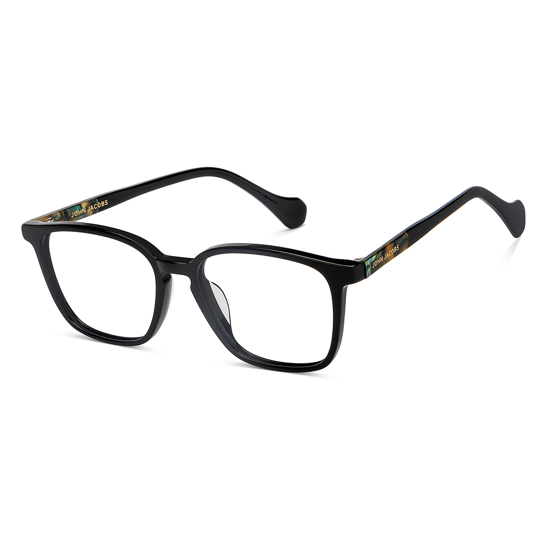 John Jacobs Online Black Full Rim Square right side