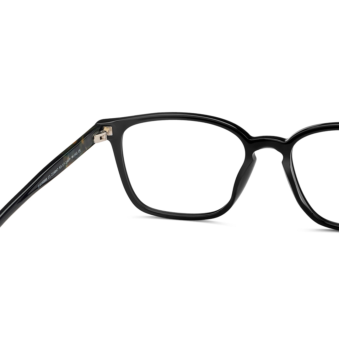 John Jacobs Online Black Full Rim Square right side