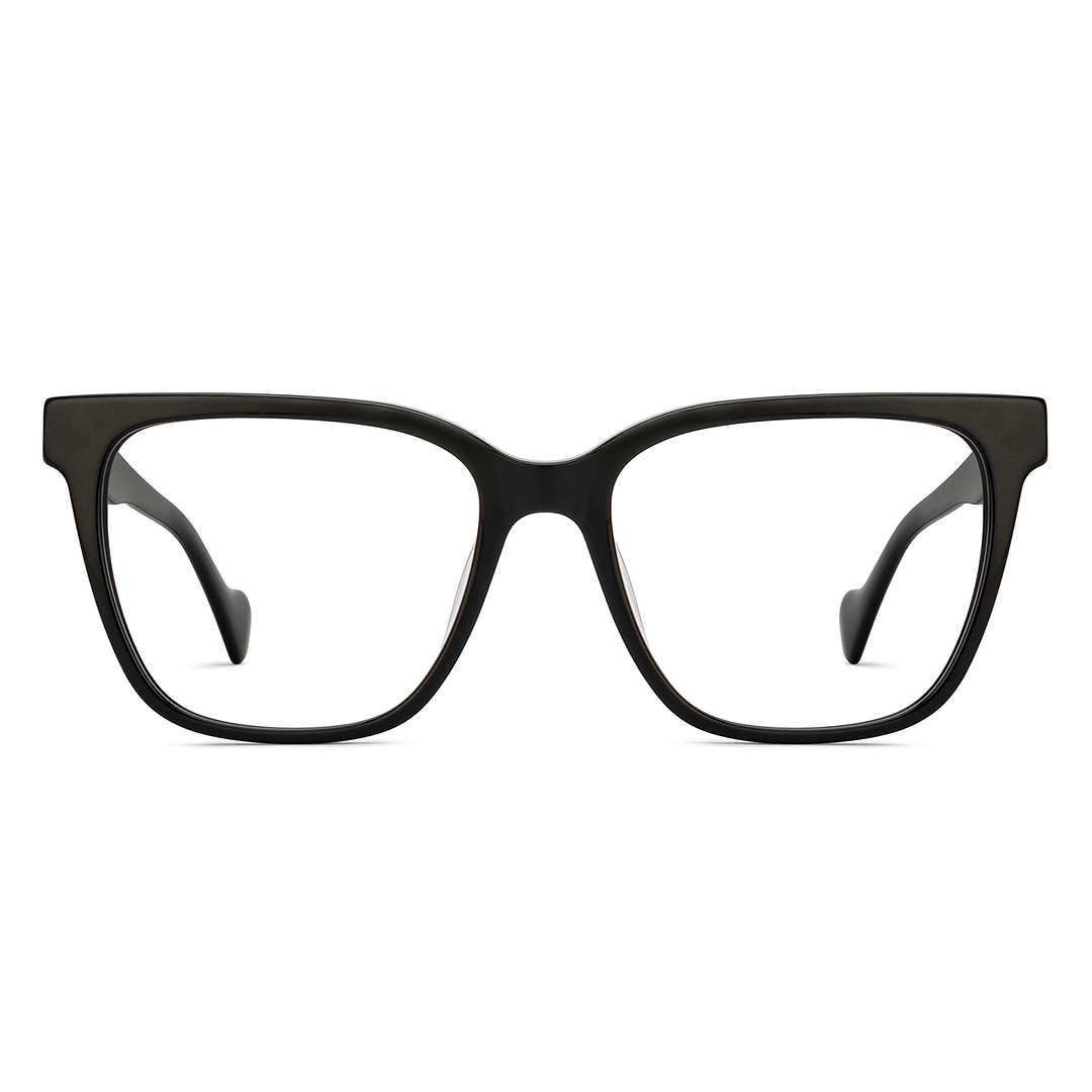 John Jacobs Black Full Rim Square right side