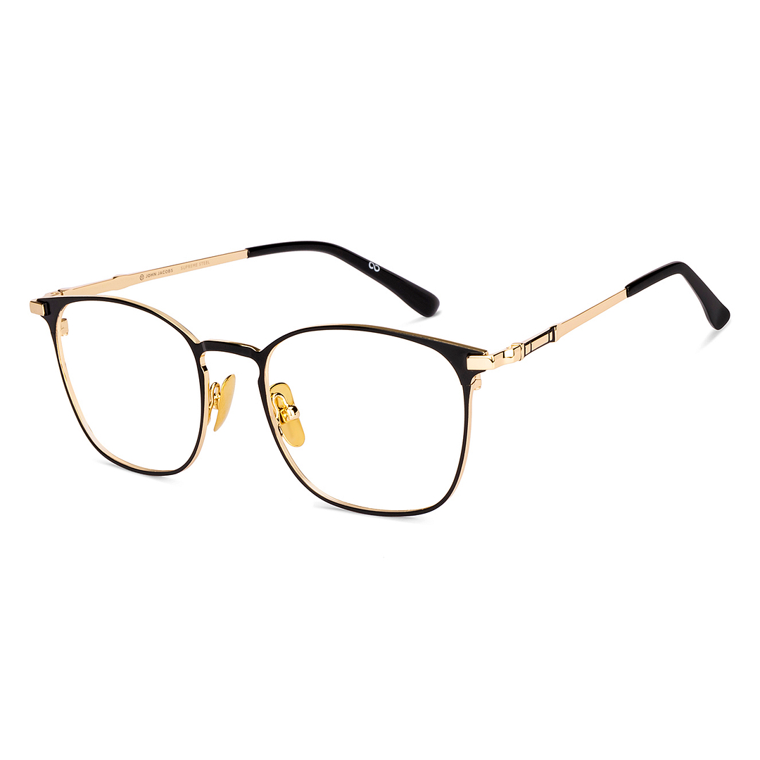 John Jacobs Black Full Rim Square right side