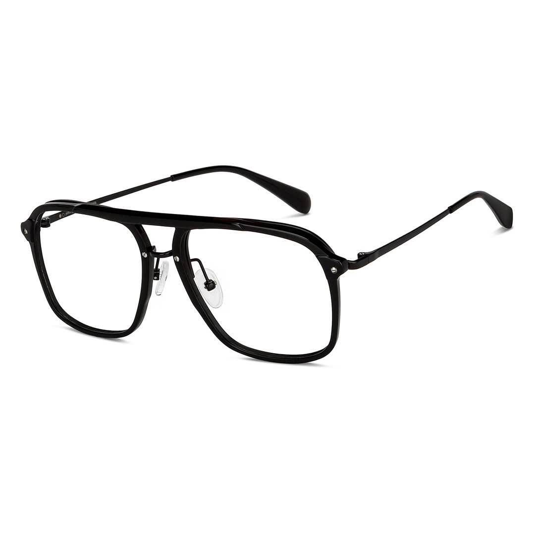 John Jacobs Online Black Full Rim Aviator right side