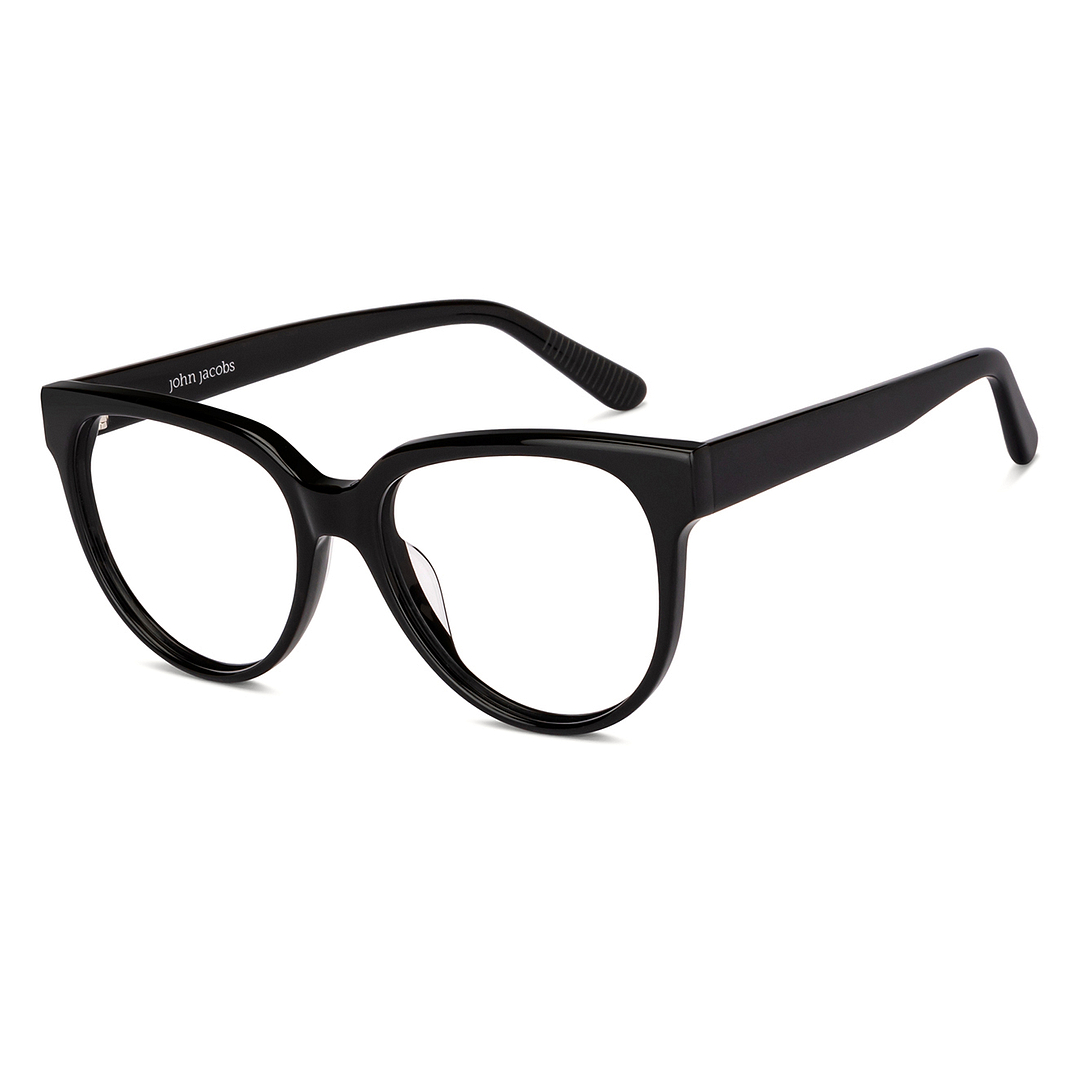 John Jacobs Online Black Full Rim Square right side