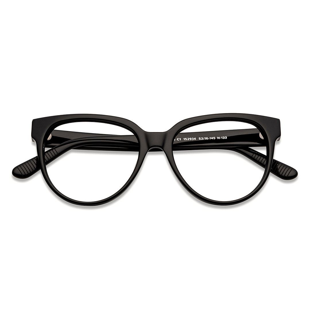John Jacobs Online Black Full Rim Square left side