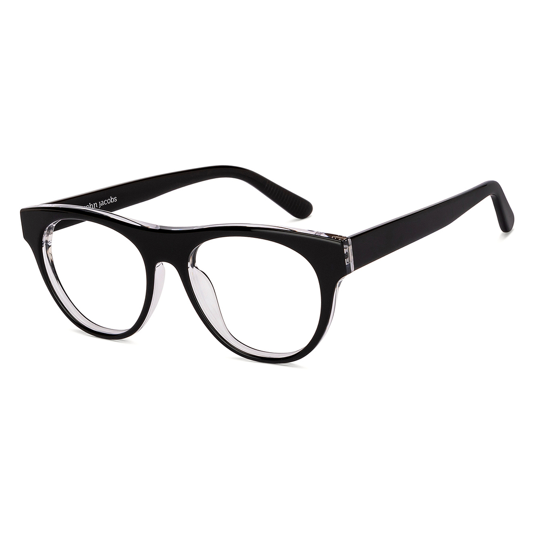 John Jacobs Online Black Full Rim Square right side