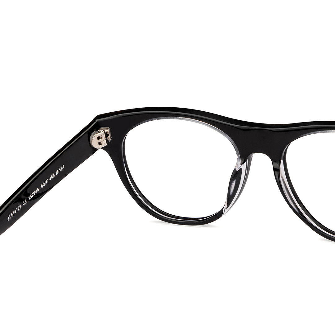 John Jacobs Online Black Full Rim Square right side