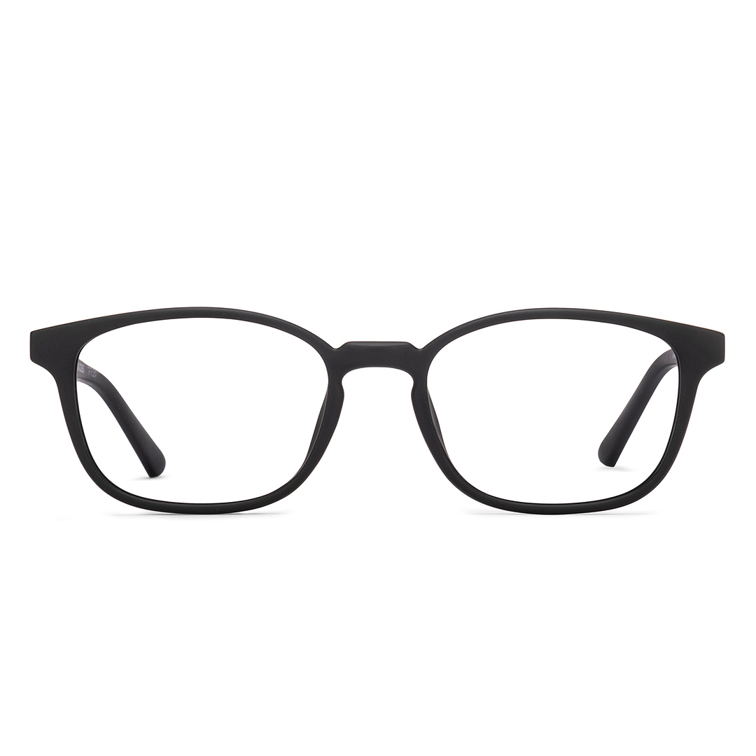 John Jacobs Black Full Rim Rectangle right side