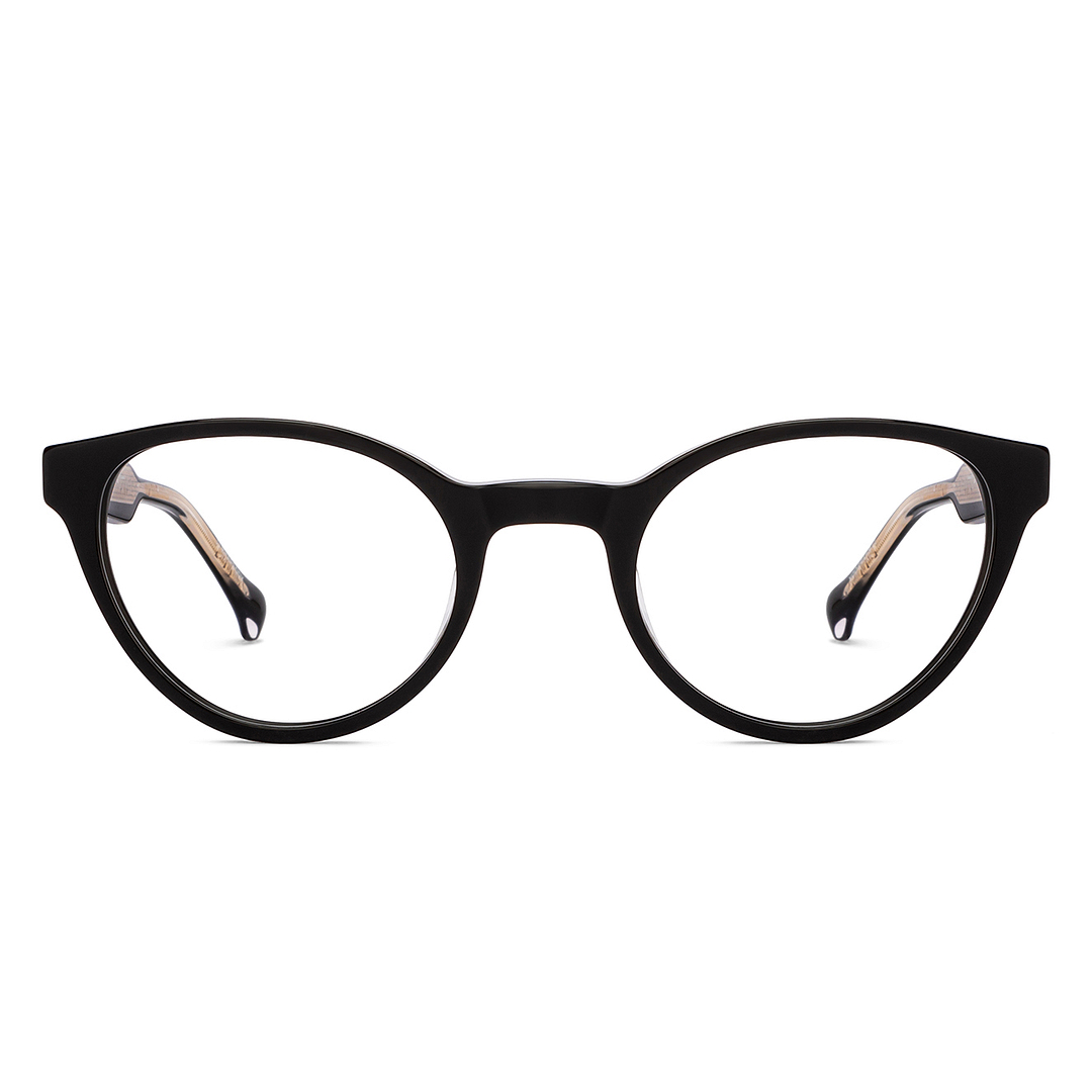 John Jacobs Online Black Full Rim Cat Eye left side