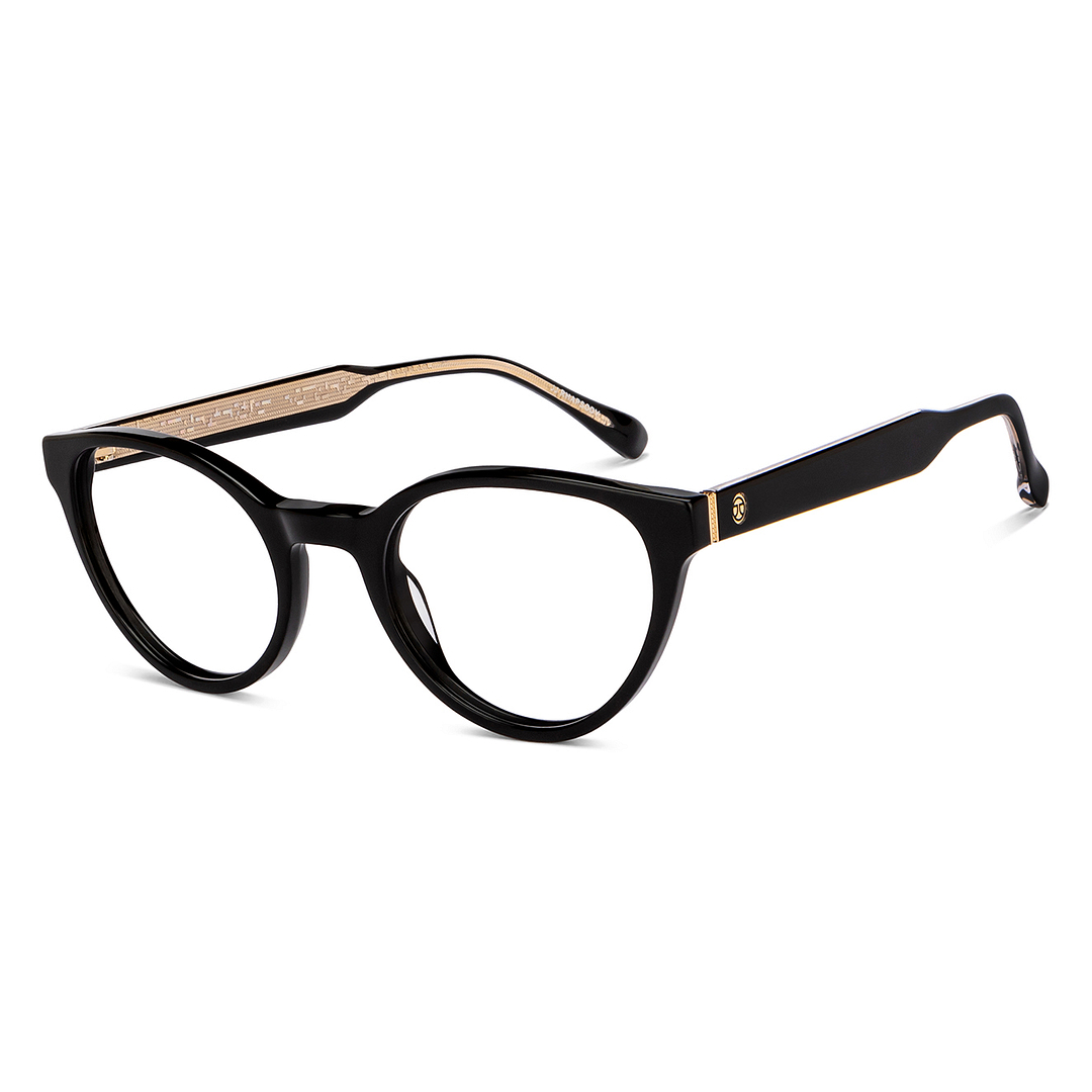 John Jacobs Online Black Full Rim Cat Eye right side