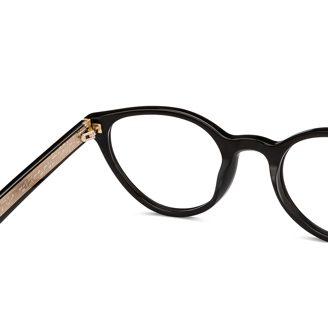 John Jacobs Online Black Full Rim Cat Eye right side