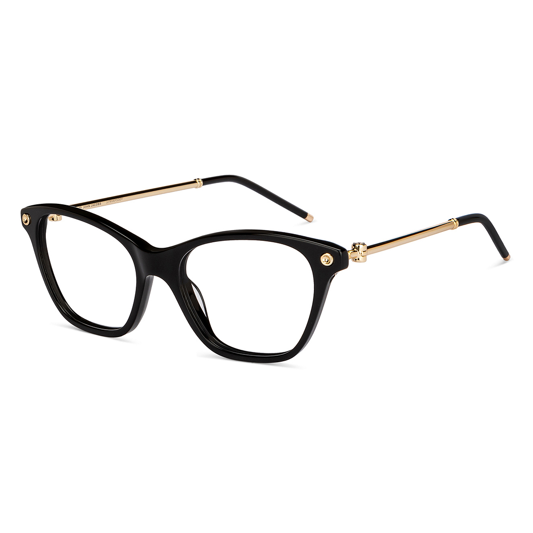 John Jacobs Online Black Full Rim Cat Eye right side