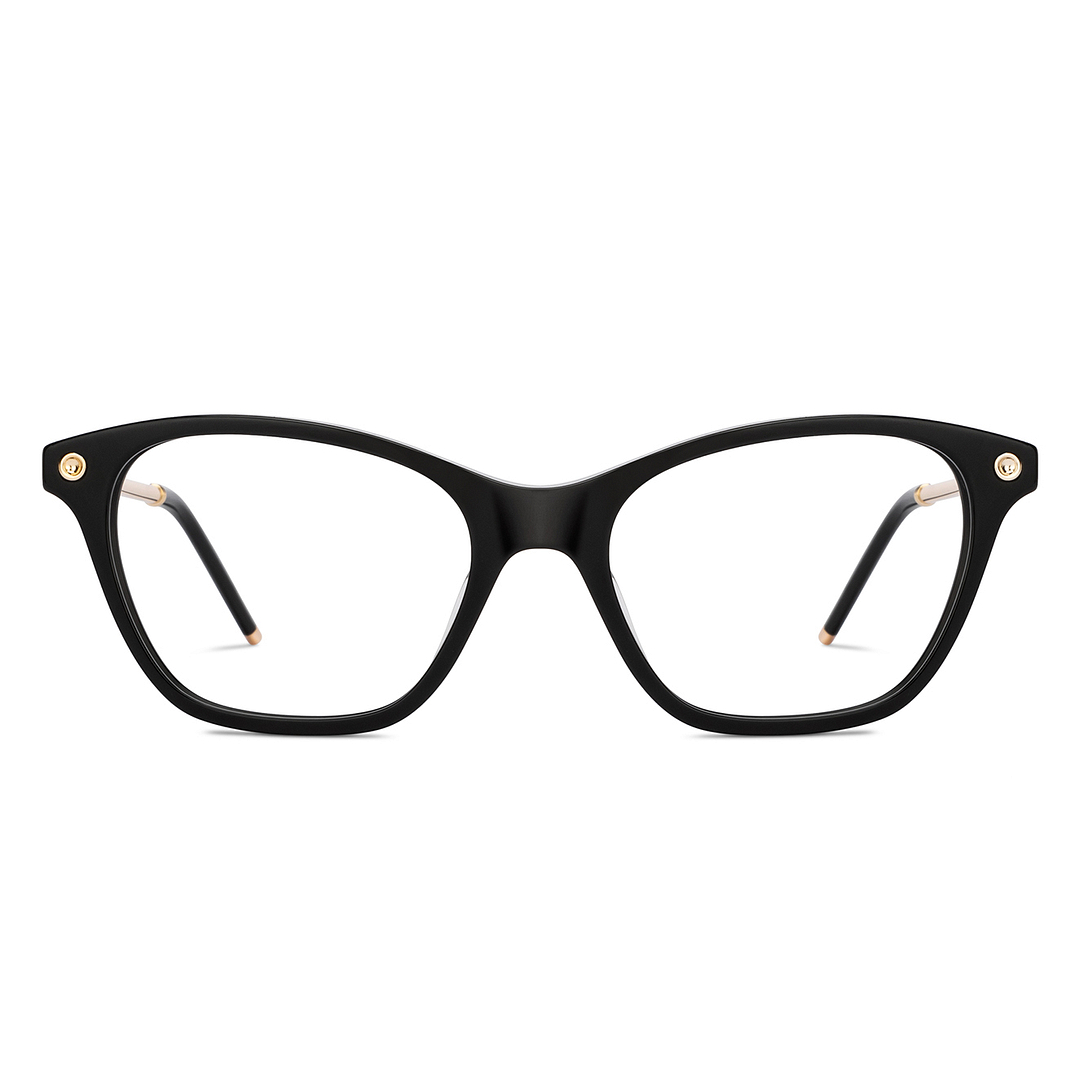 John Jacobs Online Black Full Rim Cat Eye left side