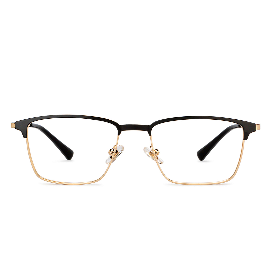 John Jacobs Black Full Rim Rectangle left side