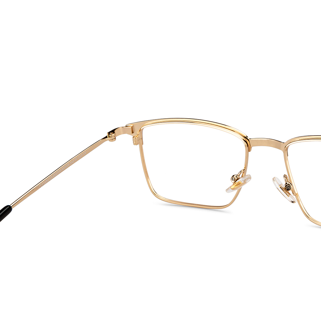 John Jacobs Black Full Rim Rectangle right side