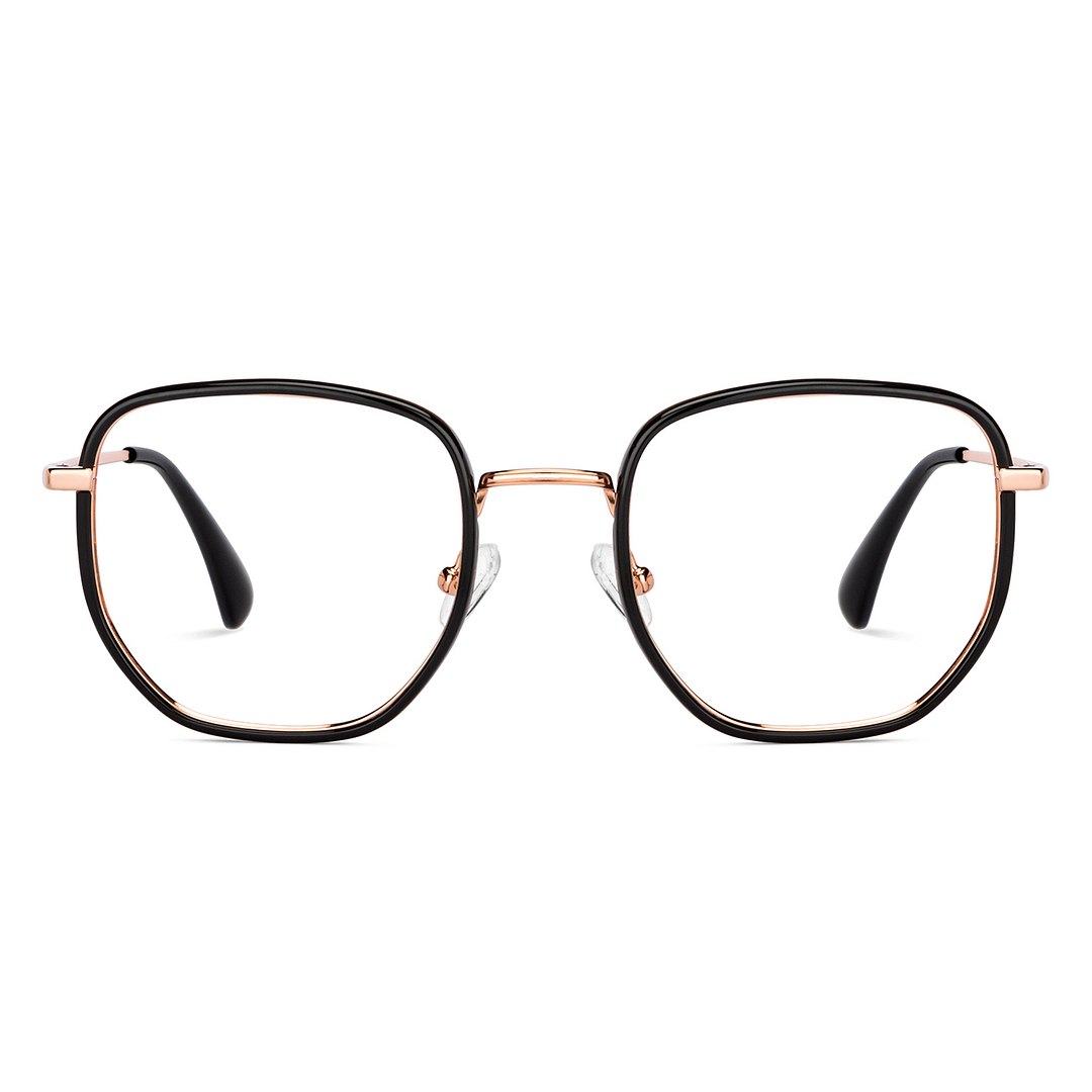 John Jacobs Black Full Rim Square left side