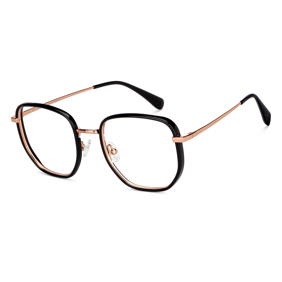 John Jacobs Black Full Rim Square right side