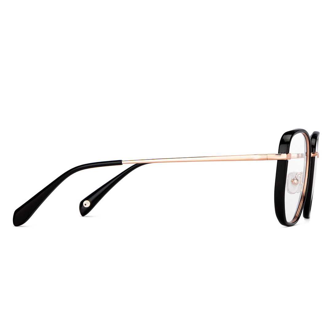 John Jacobs Black Full Rim Square left side