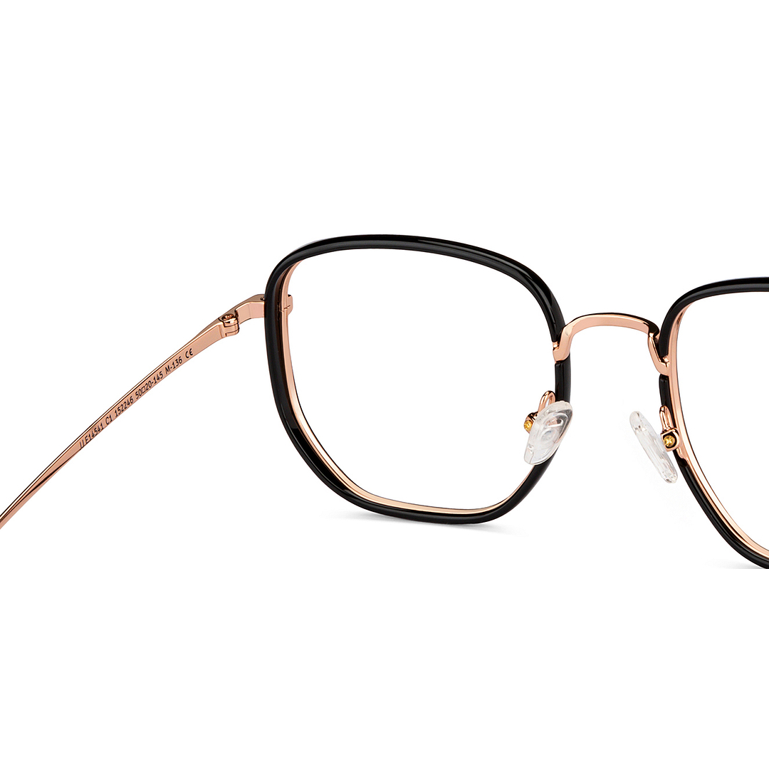 John Jacobs Black Full Rim Square right side