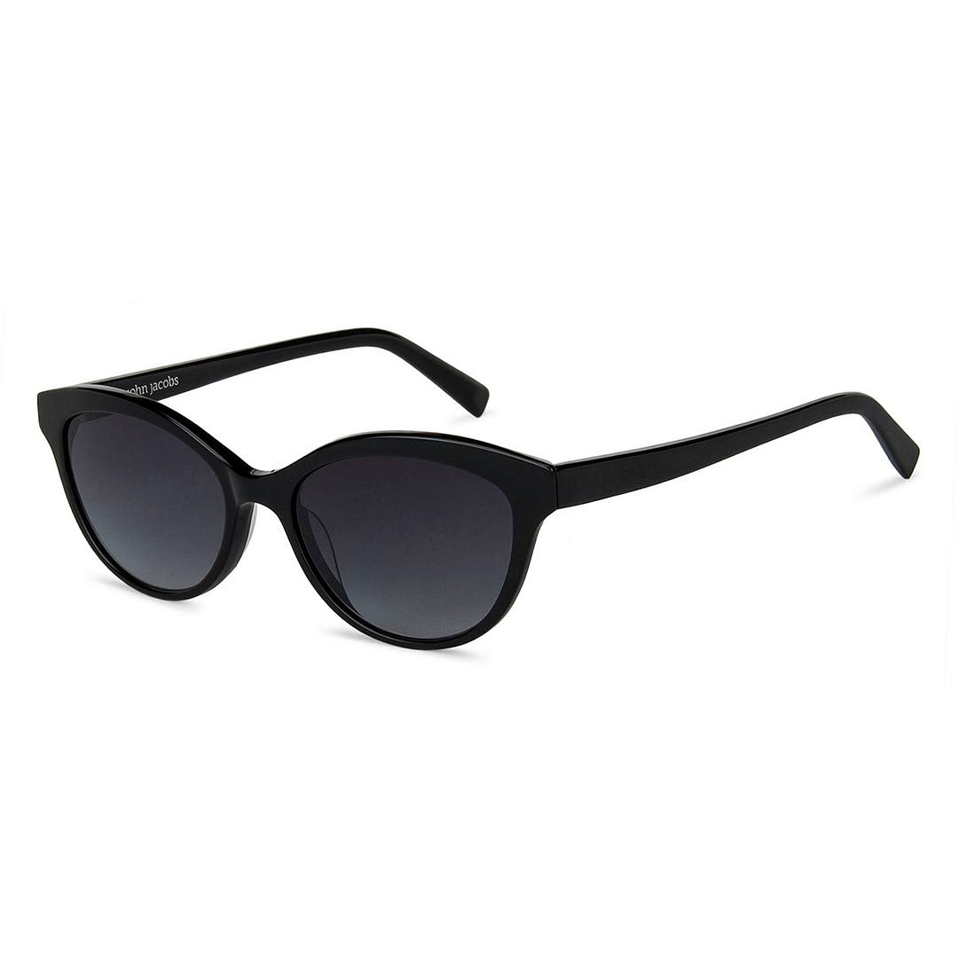 John Jacobs Black Full Rim Cat Eye right side