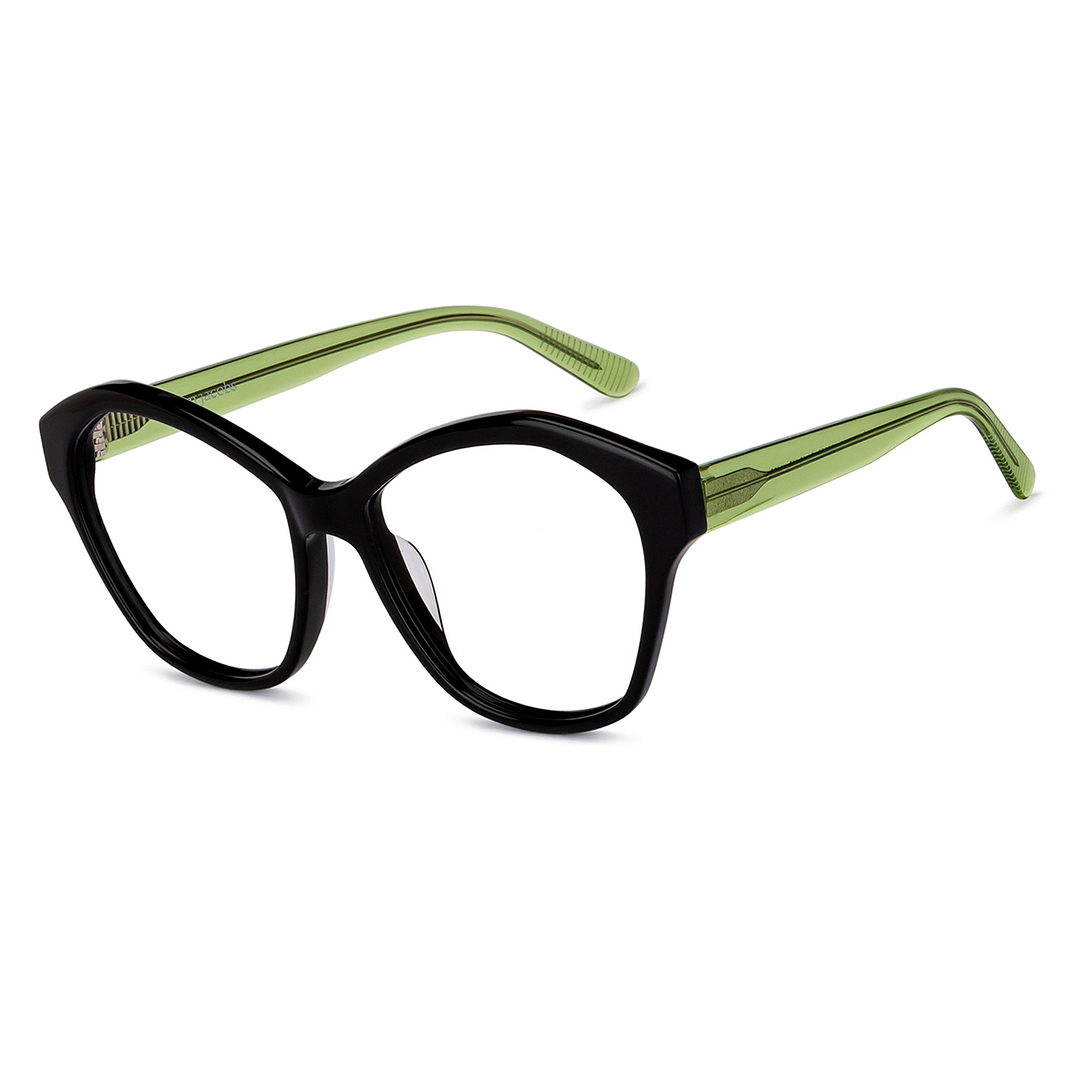 John Jacobs Online Black Full Rim Cat Eye right side