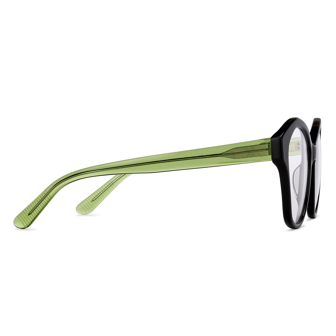 John Jacobs Online Black Full Rim Cat Eye left side