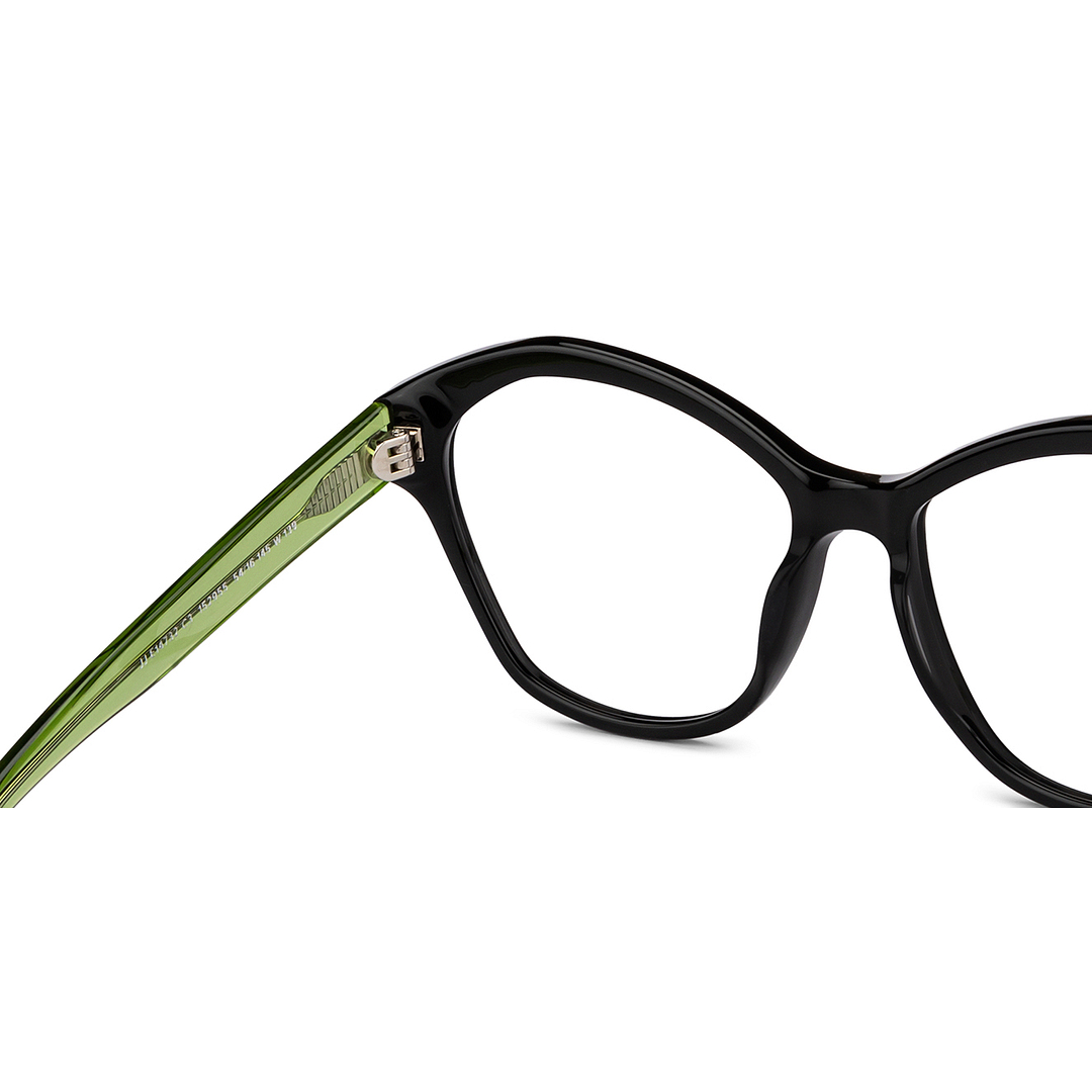 John Jacobs Online Black Full Rim Cat Eye right side