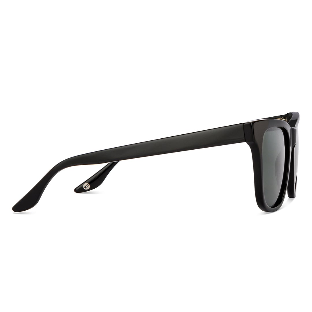 John Jacobs Black Full Rim Square left side